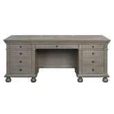 Gustave Gray Oak Finish Executive Desk Model OF00201 By ACME Furniture